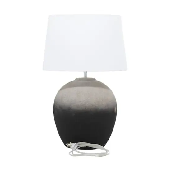 23'' Black Ceramic Transitional Table Lamp {3}