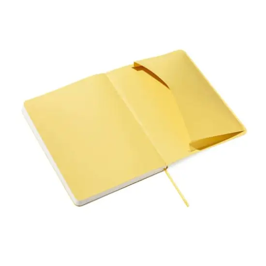 Fabrian® EcoQua Plus A5 Lined Stitch-Bound Notebook Yellow {7}