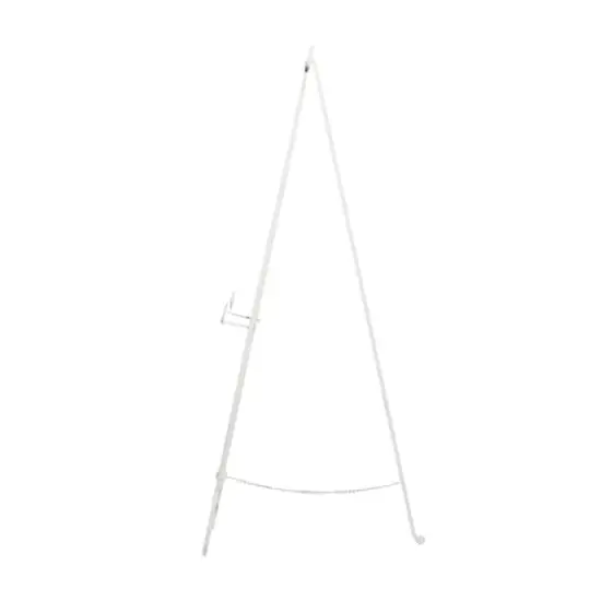 White Metal Country Cottage Easel, 61" x 20" x 27" {3}