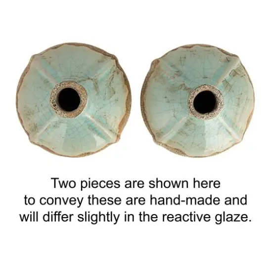 Hello Honey&reg; Distressed Finish Brown & White Terracotta Vase Set {14}