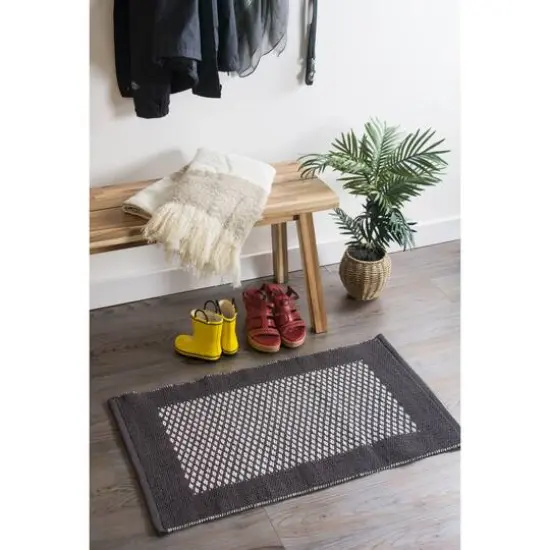 DII&reg; Mineral Bordered with Small Diamonds Rug, 2ft. x 3ft. {5}