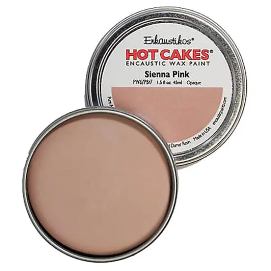 Enkaustikos® Hot Cakes® Encaustic Wax Paint, 1.5oz. Sienna Pink {1}