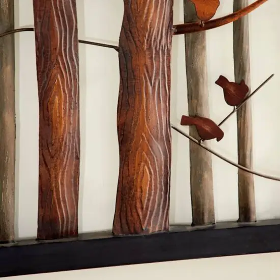 Multicolor Metal Farmhouse Birds Wall Decor {4}