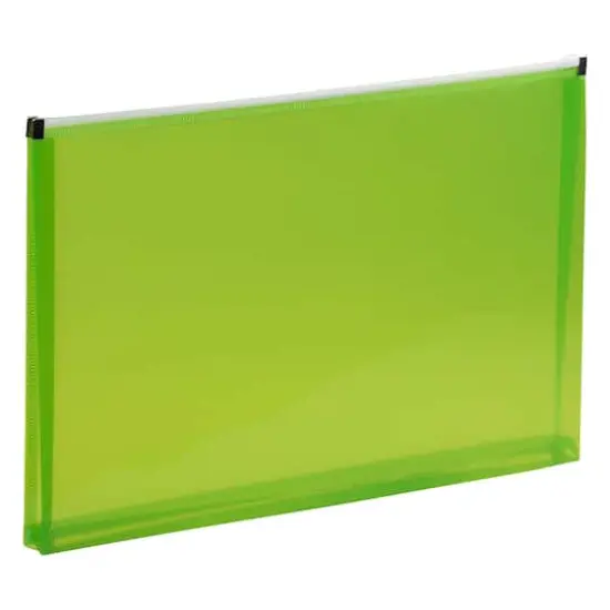 JAM Paper 9.5" x 14.5" Plastic Zip Closure Envelopes, 6ct. {5}