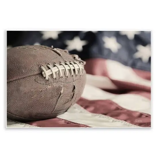 Stupell Industries Football & American Flag Wall Plaque Art {1}