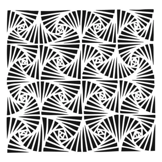 The Crafter's Workshop Fantangle Stencil, 6'' x 6'' {1}