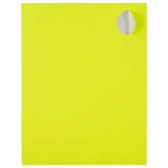 JAM Paper Circle Label Stickers Neon Yellow {5}