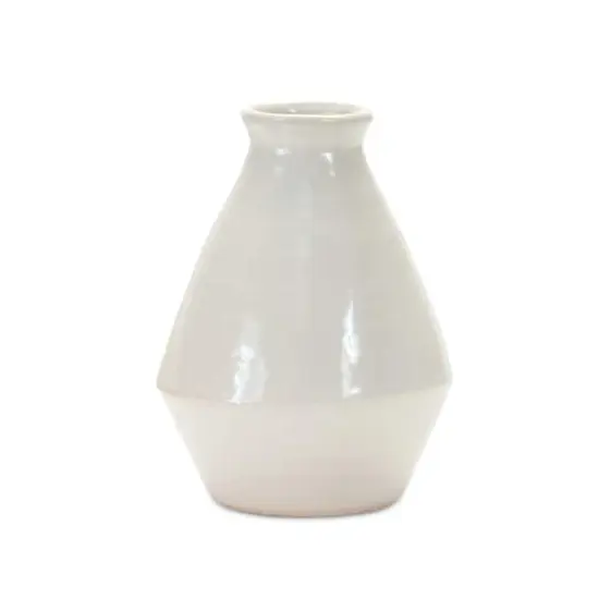 White Terracotta Vase Set {3}