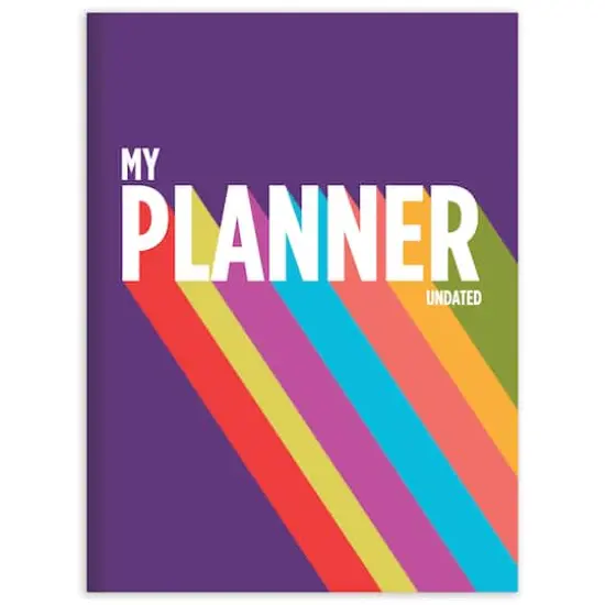 TF Publishing Medium Purple Rainbow Undated Monthly Planner {1}