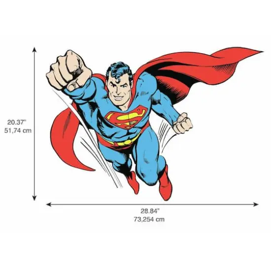 RoomMates Classic Superman Peel & Stick Giant Wall Decals {5}