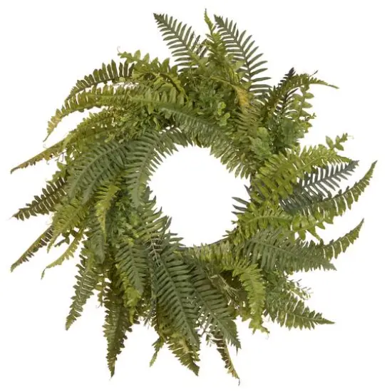 35" Green Fern Wreath {1}