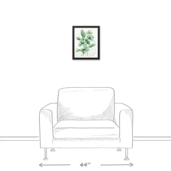 Clover Graphic Botanical Black Framed Canvas {5}