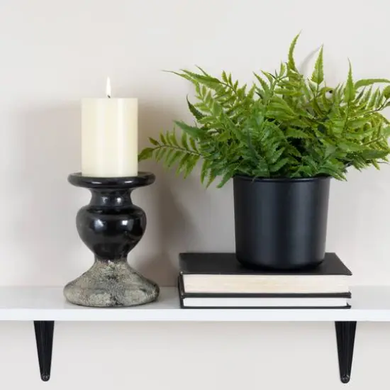 Hello Honey&reg; 6.5" 2-Tone Sculptural Terra Cotta Candle Holder {5}