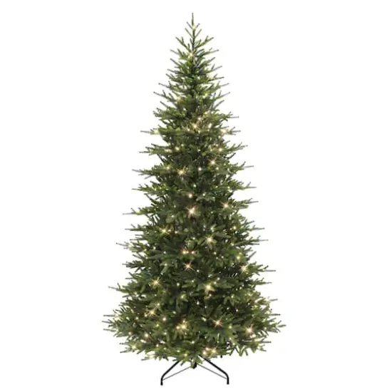 7.5ft. Pre-Lit Calgary Slim Fir Artificial Christmas Tree, Dual-Color LED Lights {1}