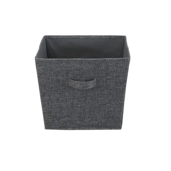 Household Essentials Tapered Fabric Storage Bins, 2ct. Graphite {5}