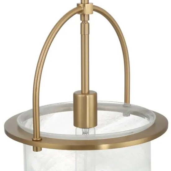 Hello Honey&reg; Beatrice Gold & White Mid-Century Modern Handmade Marbleized Glass & Metal Ceiling Light {9}