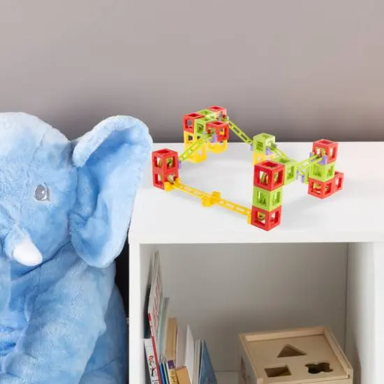 Toy Time Magnetic 3D Block Marble Run Set {8}