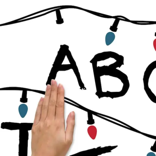 RoomMates Netflix Stranger Things Christmas Lights Peel and Stick Giant Wall Decals w/Alphabet {8}