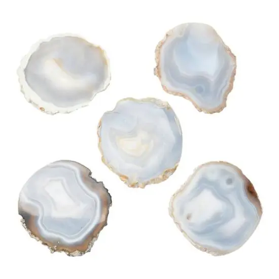 Hello Honey&reg; 18" Gray Agate Accent on Metal & Marble Stand {10}