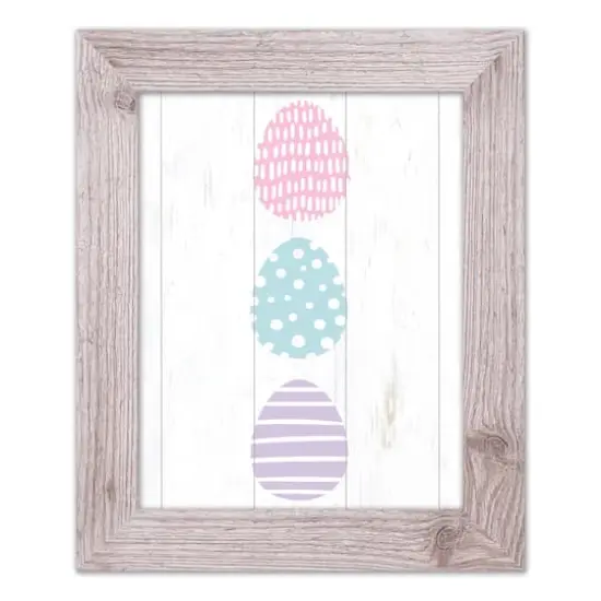 Tri Eggs 2 11" x 14" Western White Framed Print {1}