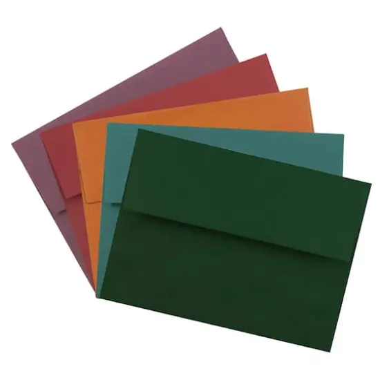 JAM Paper 4.75" x 6.5" Assorted Colors Premium Invitation Envelopes, 125ct. {1}