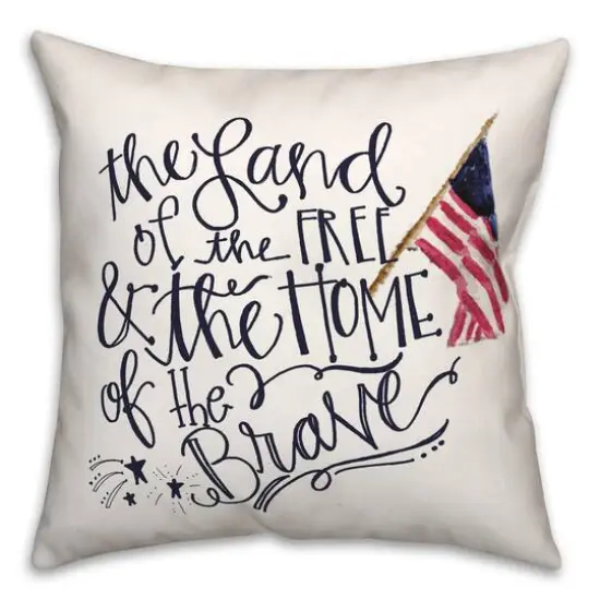 Land of the Free Throw Pillow {1}