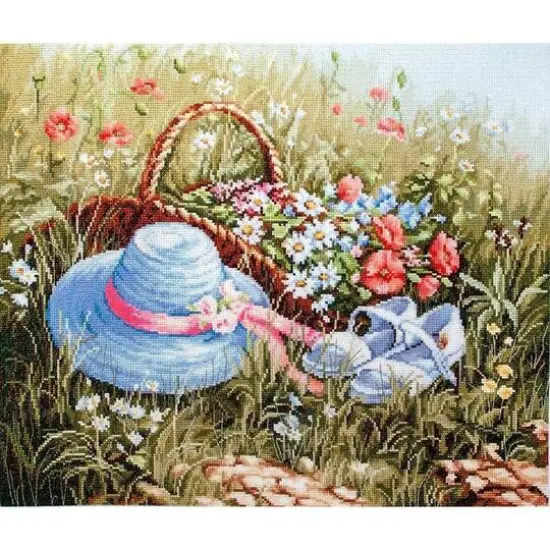 Luca-s Meadow With Poppies Counted Cross Stitch Kit {6}