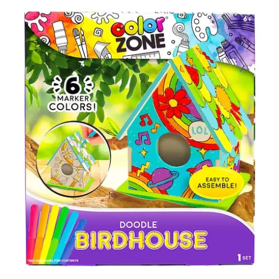 Color Zone&reg; Doodle Birdhouse Kit {1}