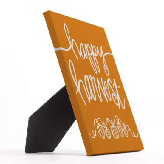 Orange Happy Harvest Tabletop Canvas {3}