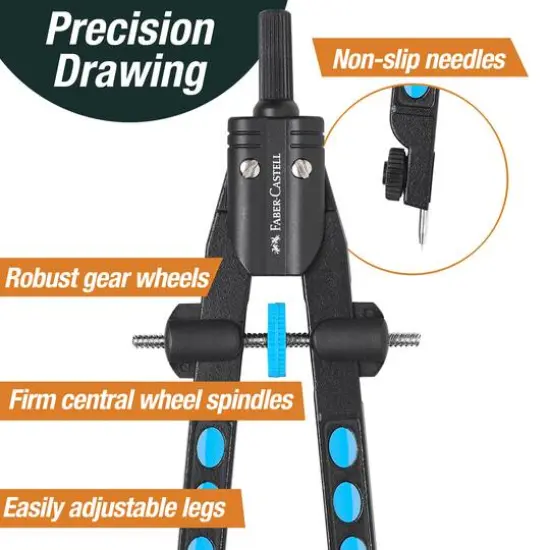 Faber-Castell&reg; Pearl Blue Quickset Compass {7}