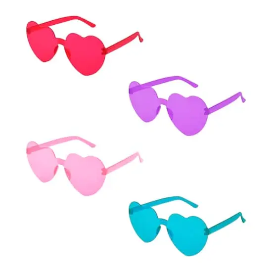 5.5" Heart Shaped Glasses, 4ct. by Celebrate It&trade; {3}