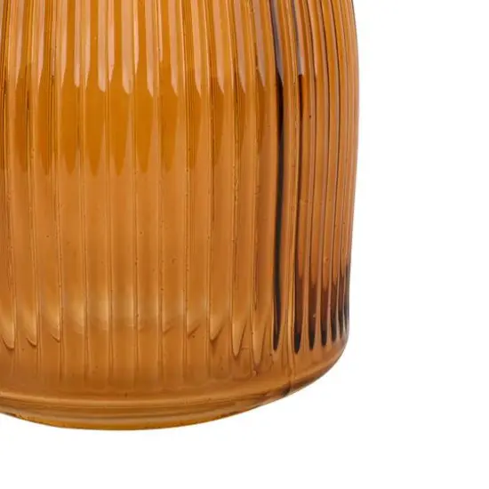 7" Ribbed Glass Vase by Ashland&reg; Amber {4}