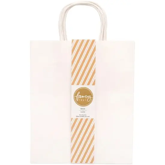 American Crafts&trade; Fancy That Large White Gift Bags, 4ct. {1}