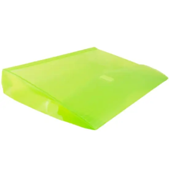 JAM Paper 9.75" x 13" Lime Green Plastic Hook & Loop Closure Envelopes, 12ct. {5}