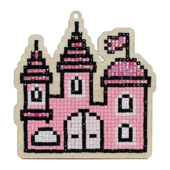 Wizardi Diamond Painting Ornament Kit Princess Castle {1}