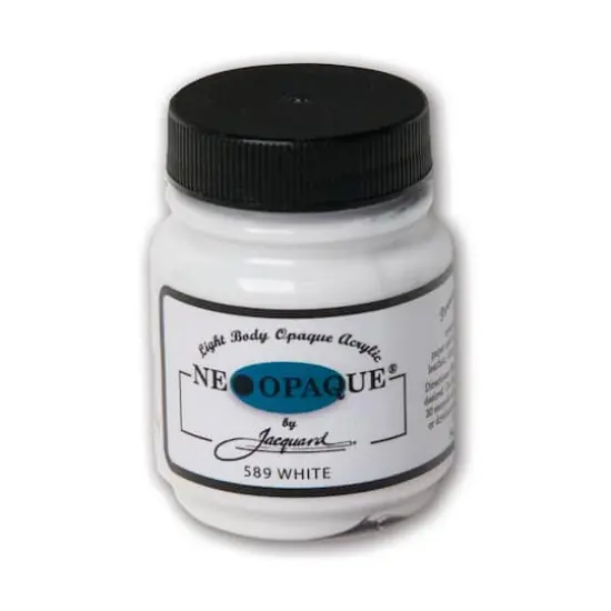 Jacquard Neopaque&reg; Acrylic Paint, 2.25oz. 589 White {1}
