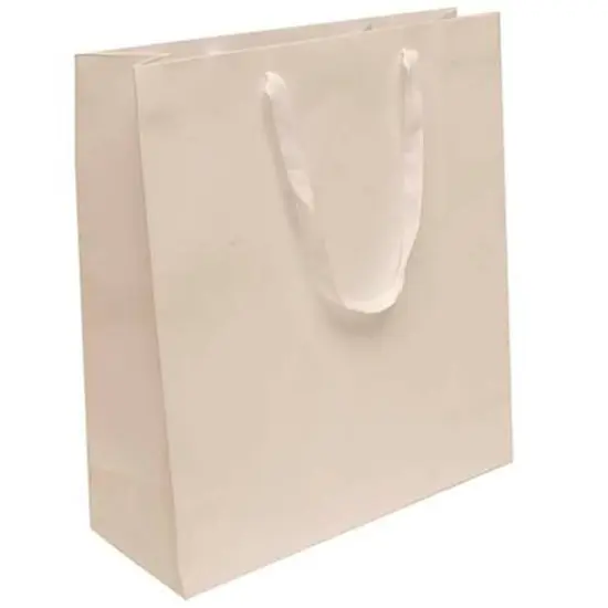 JAM Paper Jumbo Matte White Heavy Duty Kraft Gift Bag {1}