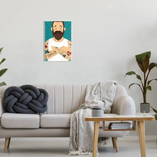 Stupell Industries Best Dad Father's Day Tattoos Wall Plaque Art {3}