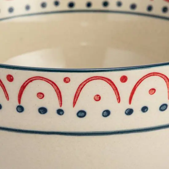 Hello Honey&reg; 8" Multicolor Patterned Stoneware Bowls with Handles, 8ct. {9}