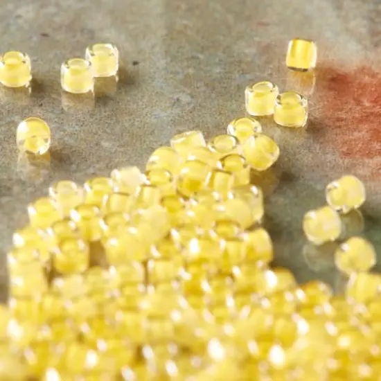 Miyuki Delica Glass Round Seed Beads, 11/0 Sun Glow Neon {3}