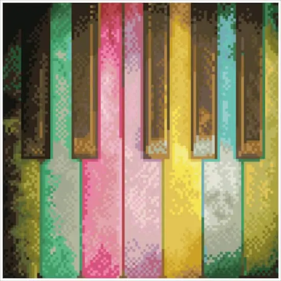 Diamond Dotz&reg; Piano Rainbow Diamond Painting Artwork Kit {3}