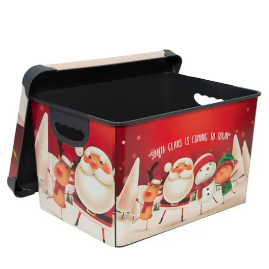 Simplify Santa Clause is Coming to Town Storage Tote Bin {9}