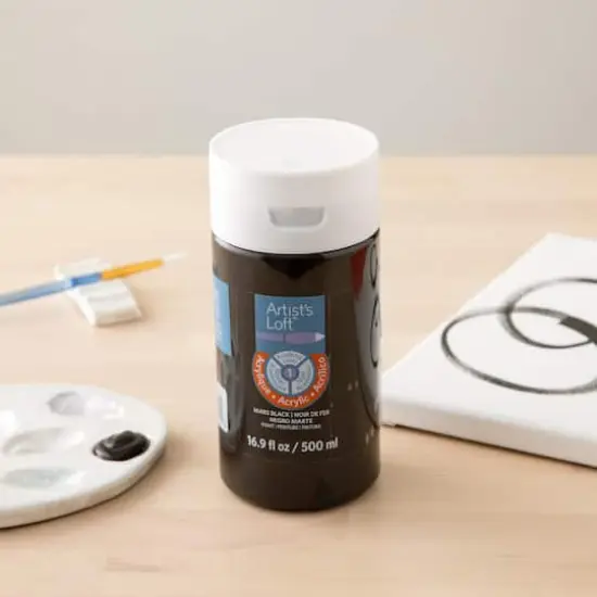 Acrylic Paint by Artist's Loft&trade;, 16.9oz. Mars Black {3}