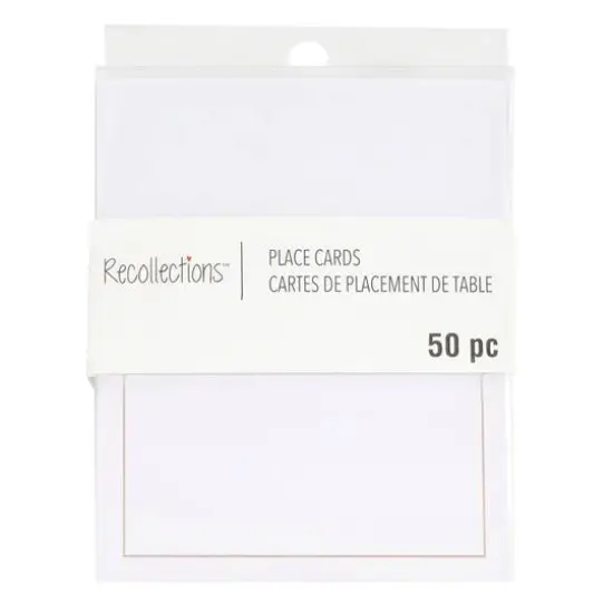 Place Cards by Recollections&trade;, 50ct. Silver {2}
