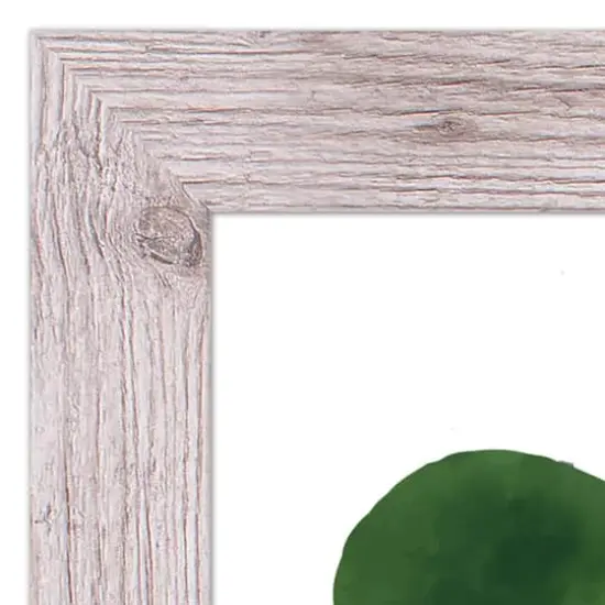 Large Four Leaf Clover Date Framed Print 16" x 16" Western White Framed Print {4}