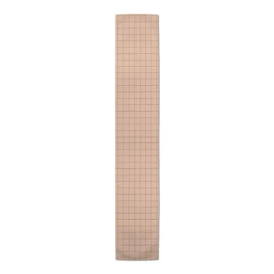 Faded Pink Grid Cotton Twill Table Runner {4}