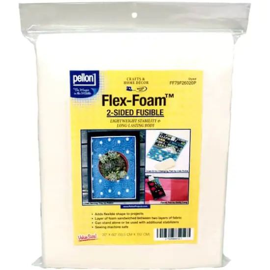 Pellon&reg; Flex-Foam&trade; Double Sided Fusible Stabilizer, 20" x 60" {1}