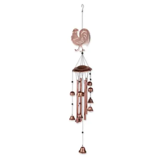 35" Rooster Bell Wind Chimes {3}