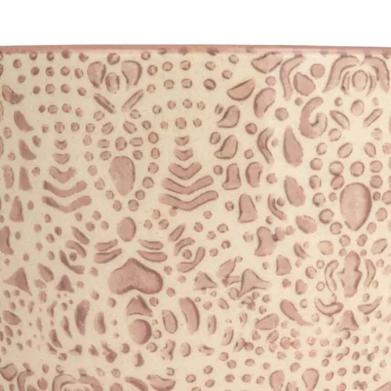 Hello Honey&reg; 5" Flower Print Stoneware Mug Set {9}