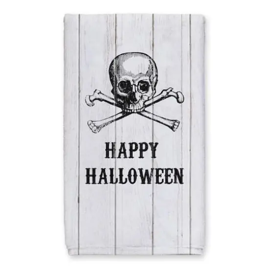 Happy Halloween Skull Tea Towel Set {3}